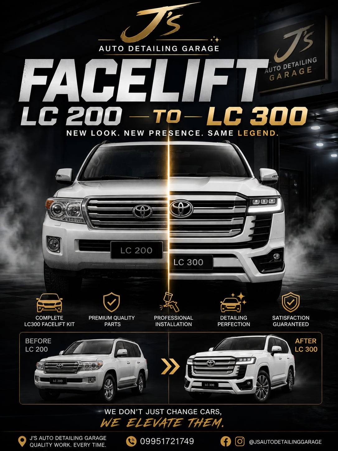 Land Cruiser LC200 to LC300